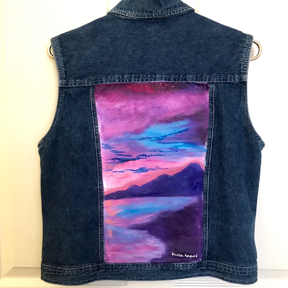 Faded Glory hand painted vest